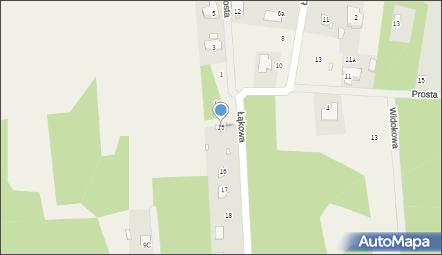 Klembów, Łąkowa, 15, mapa Klembów