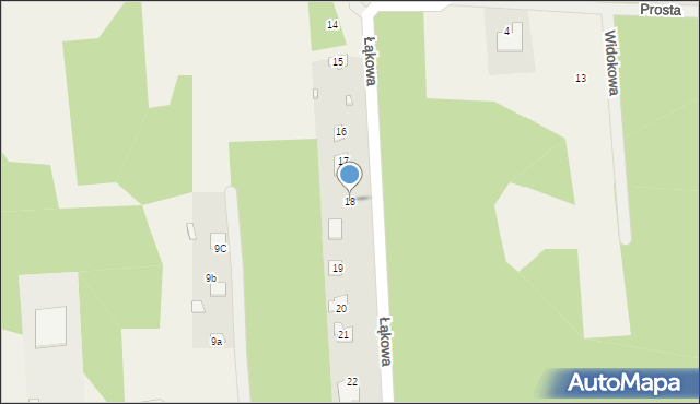 Klembów, Łąkowa, 18, mapa Klembów