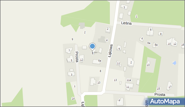 Klembów, Łąkowa, 6, mapa Klembów