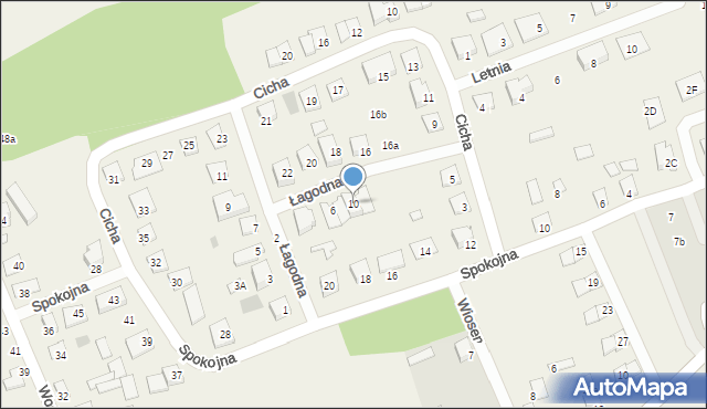 Klepacze, Łagodna, 10, mapa Klepacze