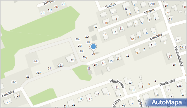 Klepacze, Łąkowa, 20, mapa Klepacze