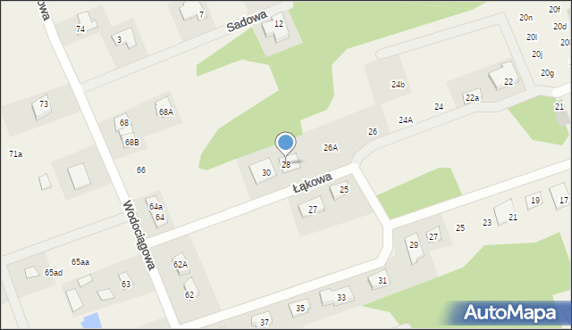 Klepacze, Łąkowa, 28, mapa Klepacze