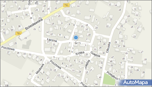 Klucze, Łączna, 5A, mapa Klucze