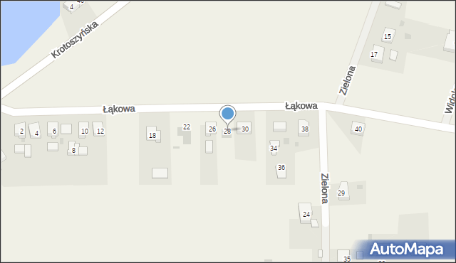 Kobierno, Łąkowa, 28, mapa Kobierno
