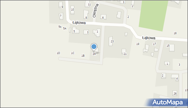 Kobylarnia, Łąkowa, 1A, mapa Kobylarnia