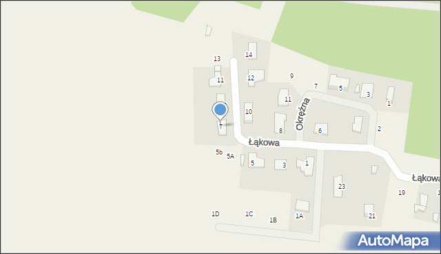 Kobylarnia, Łąkowa, 7, mapa Kobylarnia