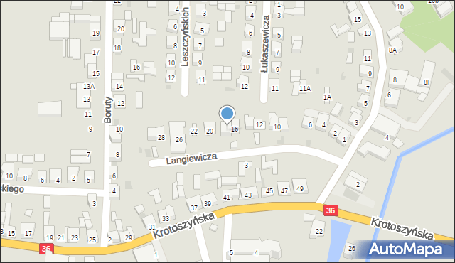 Kobylin, Langiewicza Mariana, gen., 18, mapa Kobylin