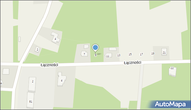 Kołaków, Łączności, 9, mapa Kołaków