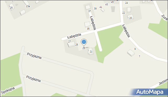 Koleczkowo, Łabędzia, 23, mapa Koleczkowo
