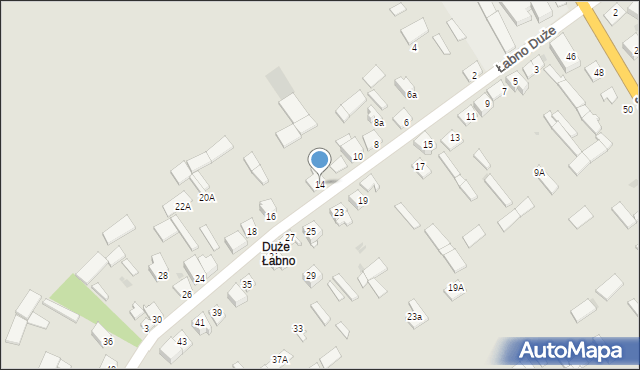 Kolno, Łabno Duże, 14, mapa Kolno