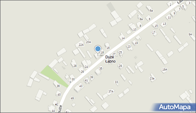 Kolno, Łabno Duże, 22, mapa Kolno