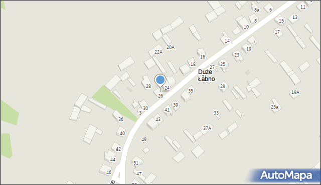 Kolno, Łabno Duże, 34, mapa Kolno