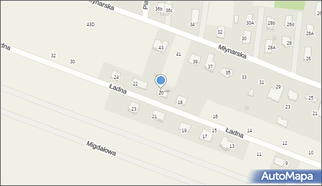 Konarzyce, Ładna, 20, mapa Konarzyce