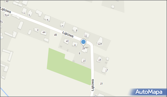 Konarzyce, Łąkowa, 14, mapa Konarzyce