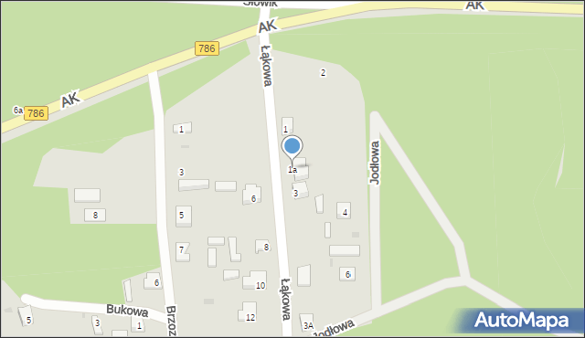 Koniecpol, Łąkowa, 1a, mapa Koniecpol