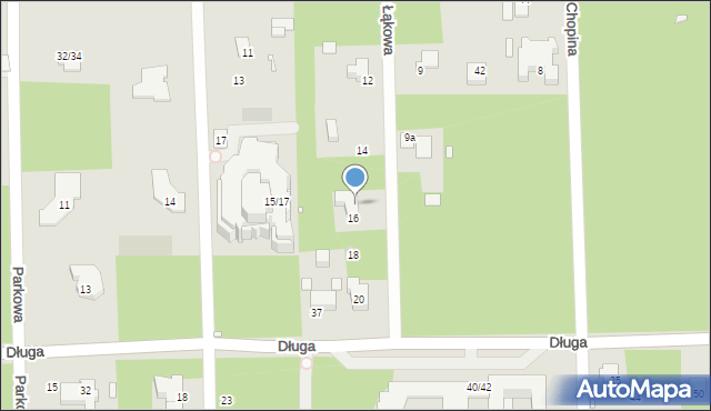 Konstancin-Jeziorna, Łąkowa, 16A, mapa Konstancin-Jeziorna