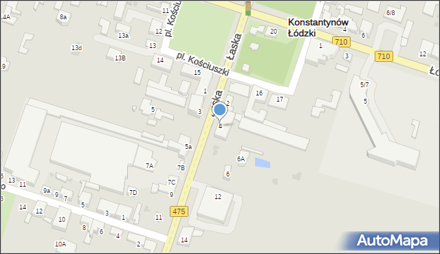 Konstantynów Łódzki, Łaska, 4, mapa Konstantynów Łódzki