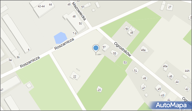 Korytów A, Łąkowa, 59, mapa Korytów A