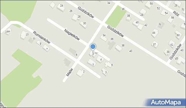 Koszalin, Lawendy, 2, mapa Koszalina