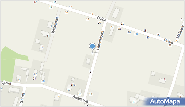 Kotla, Lawendowa, 3, mapa Kotla