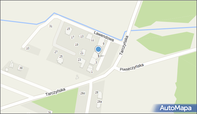 Kotorydz, Lawendowa, 5, mapa Kotorydz