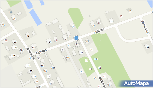 Kotuń, Łąkowa, 6, mapa Kotuń