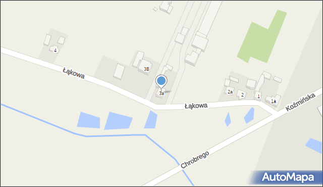 Kowalew, Łąkowa, 3a, mapa Kowalew