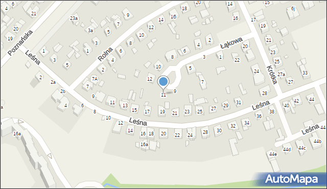 Koziegłowy, Łąkowa, 11, mapa Koziegłowy