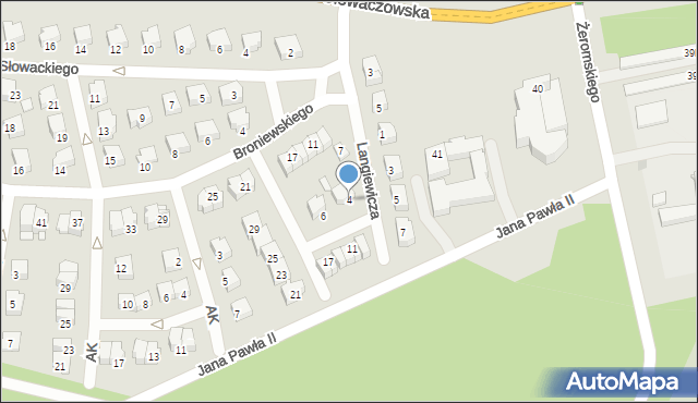 Kozienice, Langiewicza Mariana, gen., 4, mapa Kozienice