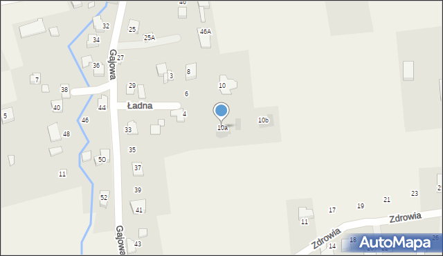 Kozy, Ładna, 10a, mapa Kozy