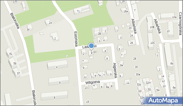 Kraków, Laszczki Konstantego, 4, mapa Krakowa