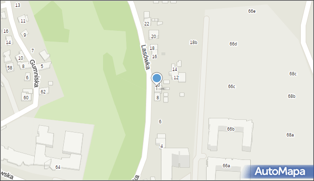 Kraków, Lasówka, 8a, mapa Krakowa