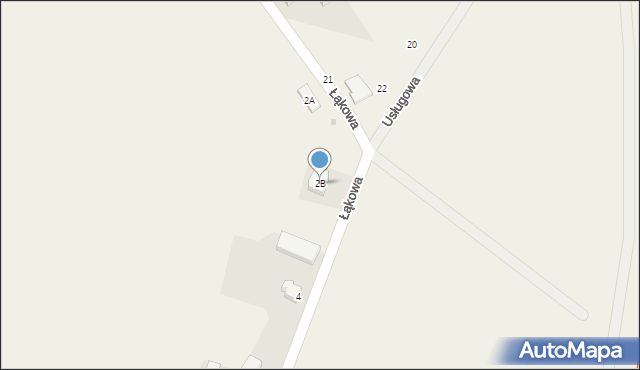 Kryniczno, Łąkowa, 2B, mapa Kryniczno