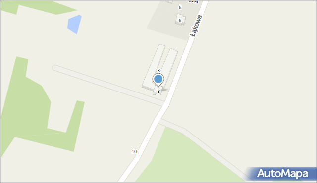 Kryniczno, Łąkowa, 8, mapa Kryniczno
