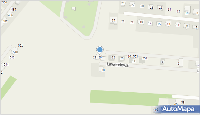 Kryspinów, Lawendowa, 26, mapa Kryspinów