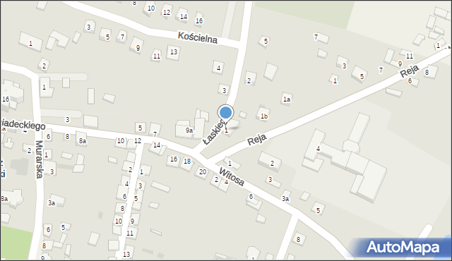 Książ Wielki, Łaskiego Jana, 1, mapa Książ Wielki