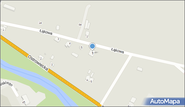 Kunów, Łączna, 5, mapa Kunów