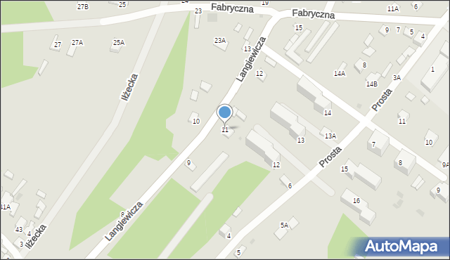 Kunów, Langiewicza Mariana, gen., 11, mapa Kunów