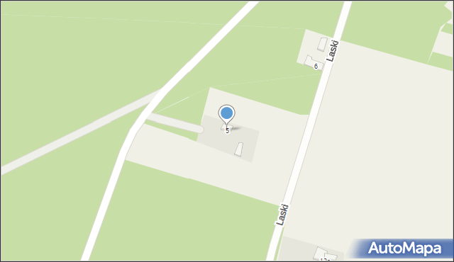 Kurzelów, Laski, 5, mapa Kurzelów