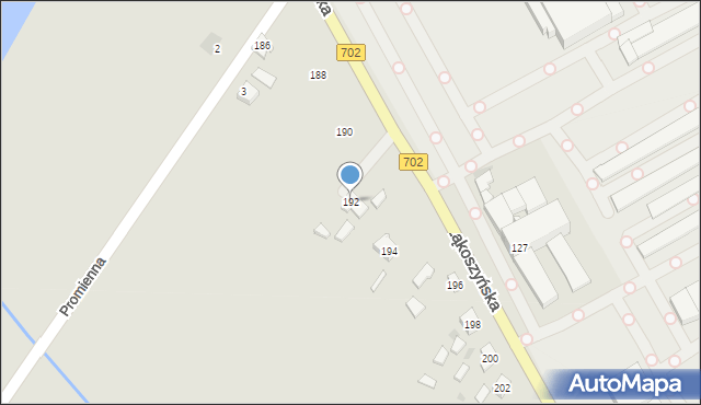 Kutno, Łąkoszyńska, 192, mapa Kutno