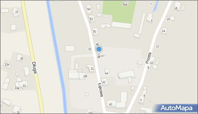 Kwidzyn, Łąkowa, 46, mapa Kwidzyn