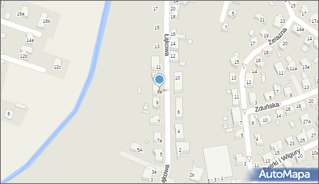 Kwidzyn, Łąkowa, 9a, mapa Kwidzyn