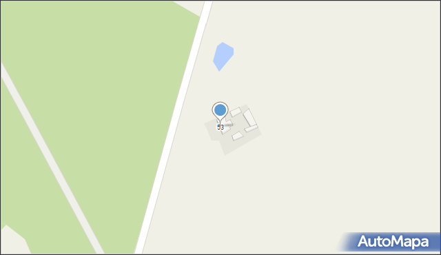 Łabędź, Łabędź, 53, mapa Łabędź