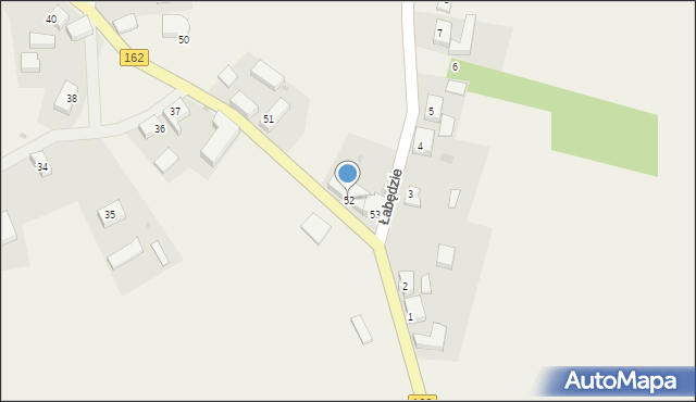 Łabędzie, Łabędzie, 52, mapa Łabędzie