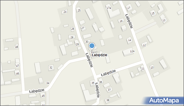 Łabędzie, Łabędzie, 33, mapa Łabędzie
