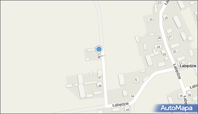 Łabędzie, Łabędzie, 48, mapa Łabędzie