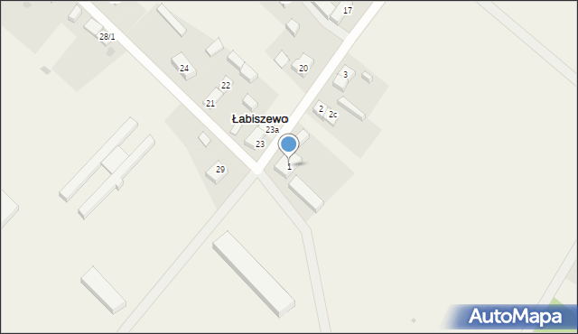 Łabiszewo, Łabiszewo, 1, mapa Łabiszewo