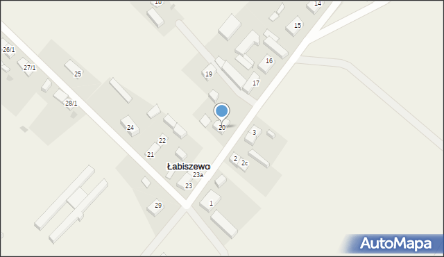 Łabiszewo, Łabiszewo, 20, mapa Łabiszewo