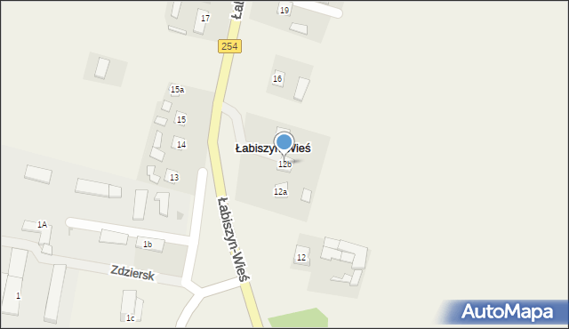 Łabiszyn-Wieś, Łabiszyn-Wieś, 12b, mapa Łabiszyn-Wieś