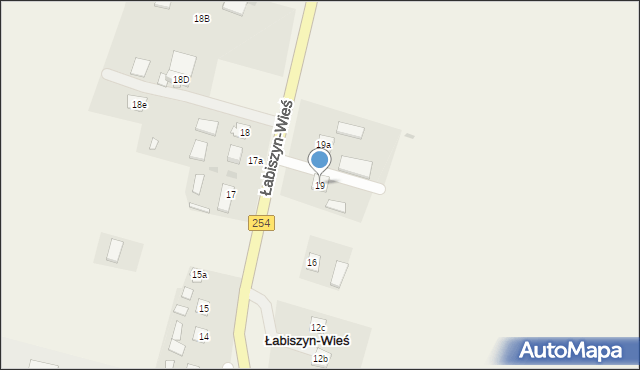 Łabiszyn-Wieś, Łabiszyn-Wieś, 19, mapa Łabiszyn-Wieś
